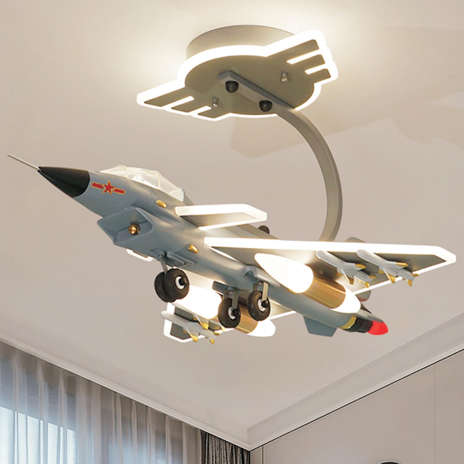 20608 LED Bedroom Ceiling Lights,Battleplane Lighting,Remote Control