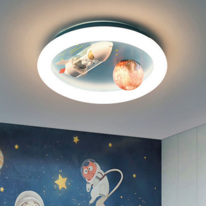 20372 Led Bedroom Ceiling Lights, Astronaut Lighting,Light Color is Variable,Remote Control