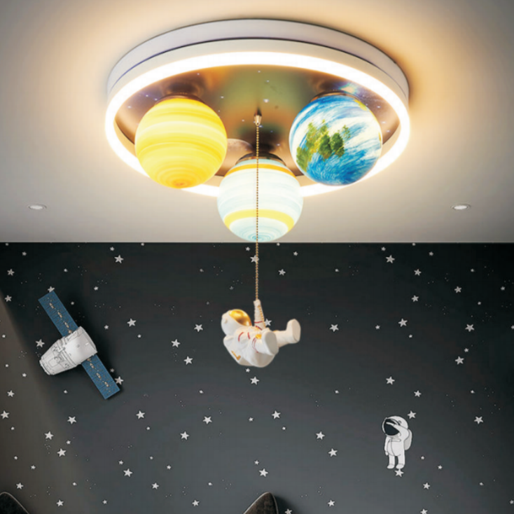 20391 Led Bedroom Ceiling Lights, Astronaut Lighting,Light Color is Variable