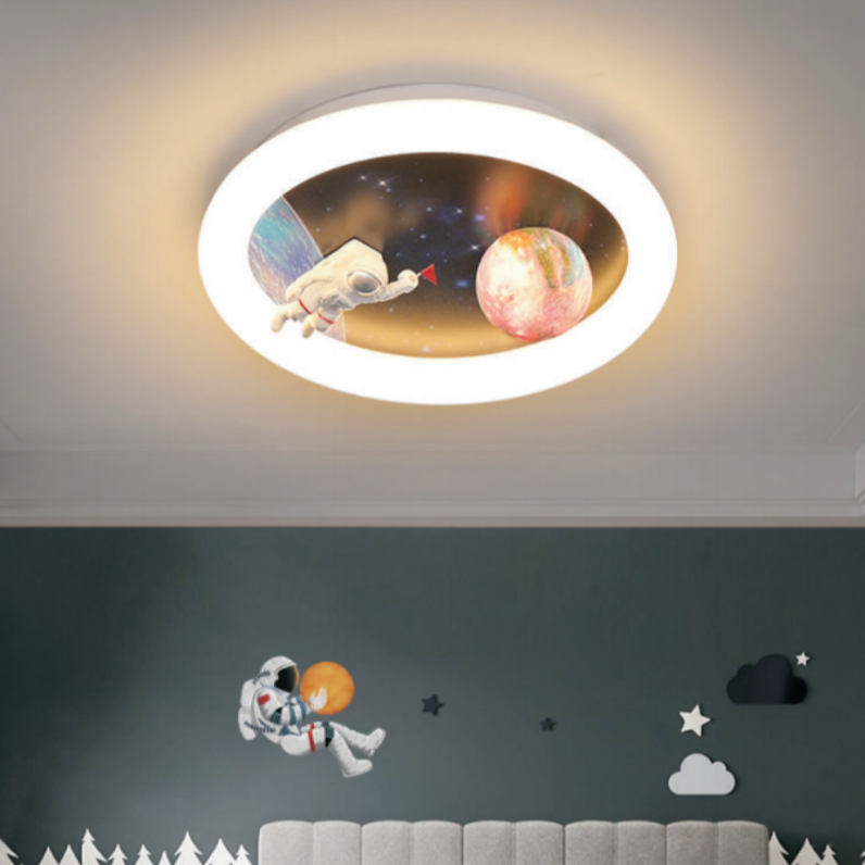 20435 Led Bedroom Ceiling Lights, Astronaut Lighting,Light Color is Variable