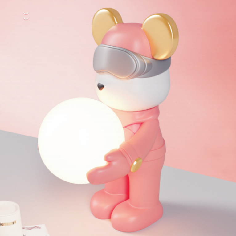 7719 LED Bedroom Table Lamp, Bedlight,Lovely Mickey and Minnie Lighting